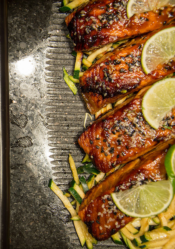 Maple-Soy Glazed Salmon