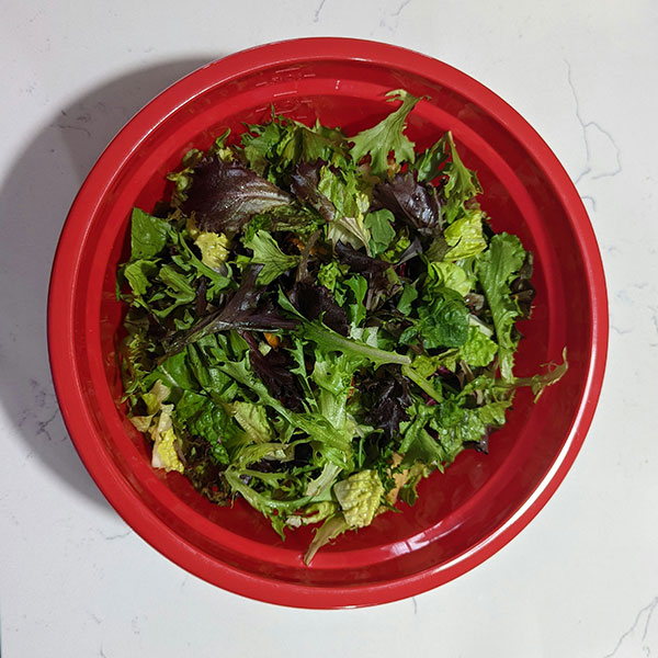 Farmer's Market Salad with Japanese Miso Dressing by one of our patients